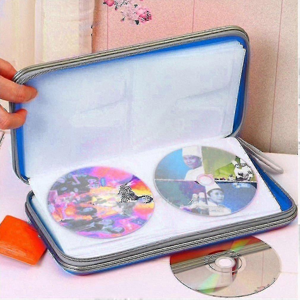 80x Disc Cd/vcd/dvd Portable Storage Case Wallet Hard Box Bag Holder
