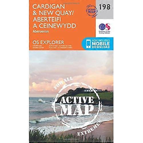OS Explorer Map Active (198) Cardigan and New Quay, Aberaeron (OS Explorer Active Map)