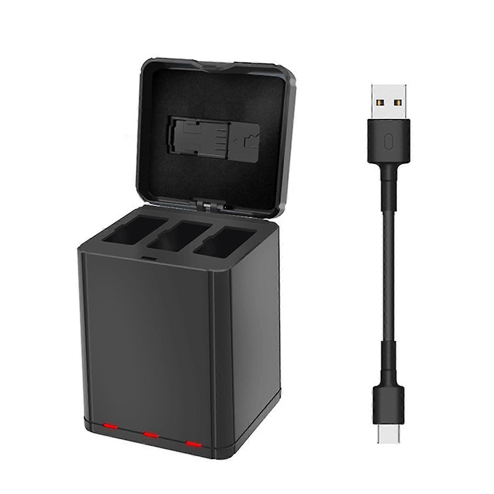 3 in 1 Battery Charger USB Charging Box for Tellodrone Battery Charging Hub, Multi-Functional Charger for Drone Batteries