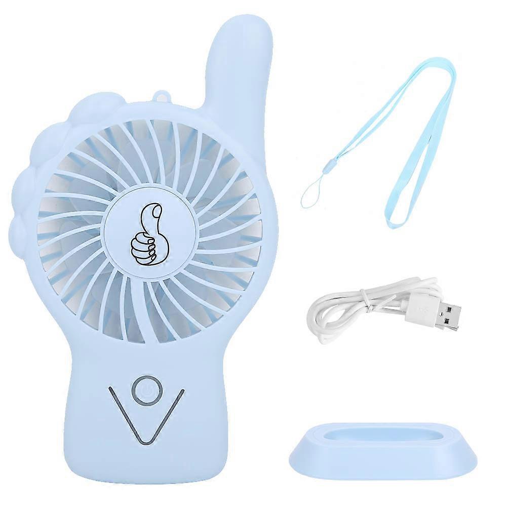 USB Powered Desktop Mini Handheld Fan Desktop Cooling Ventilation(Blue)