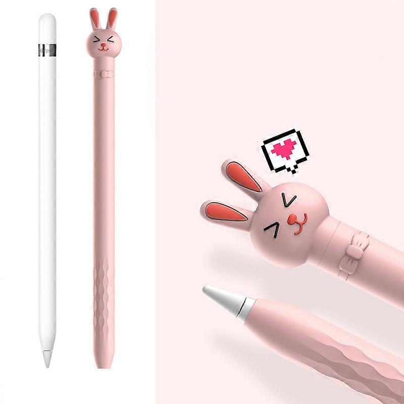 Cartoon Silicone Capacitive Pen Non-Slip And Anti-Drop Protective Cover For Apple Pencil 1