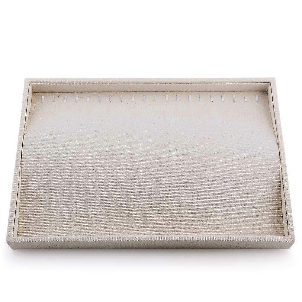 Stackable Jewelry Tray 17 Hooks For Necklace And Pendant Organizer Display