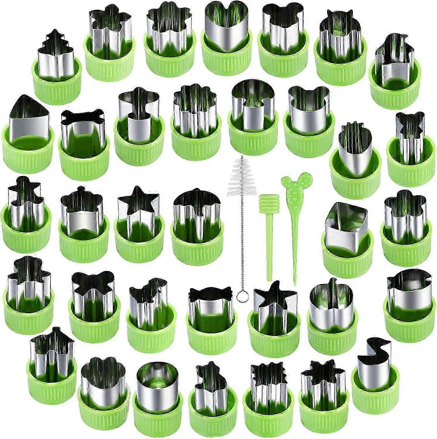 35 Pack Cookie Cutters, Mini Shapes for Baking and Decorating Treats