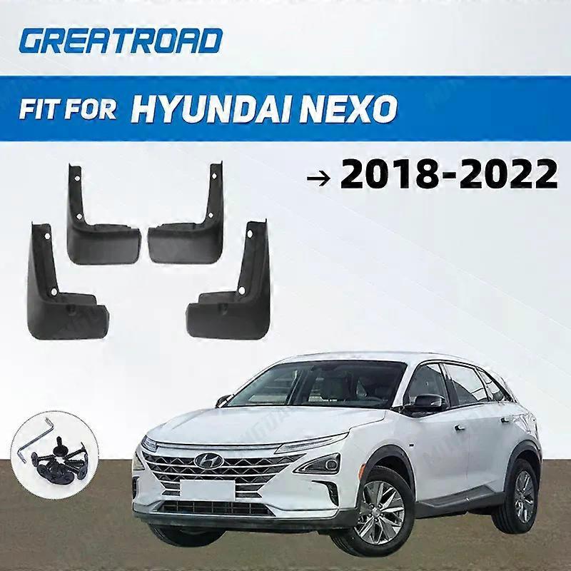 unique Car Mud Flaps For Hyundai NEXO 2018 2019 2020 2021-2022 Mudflaps Splash Guards Mud Flap Mudguards