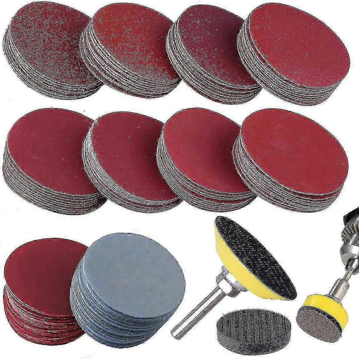 100pcs 50mm Sanding Disc Pads for Random Orbital Sander