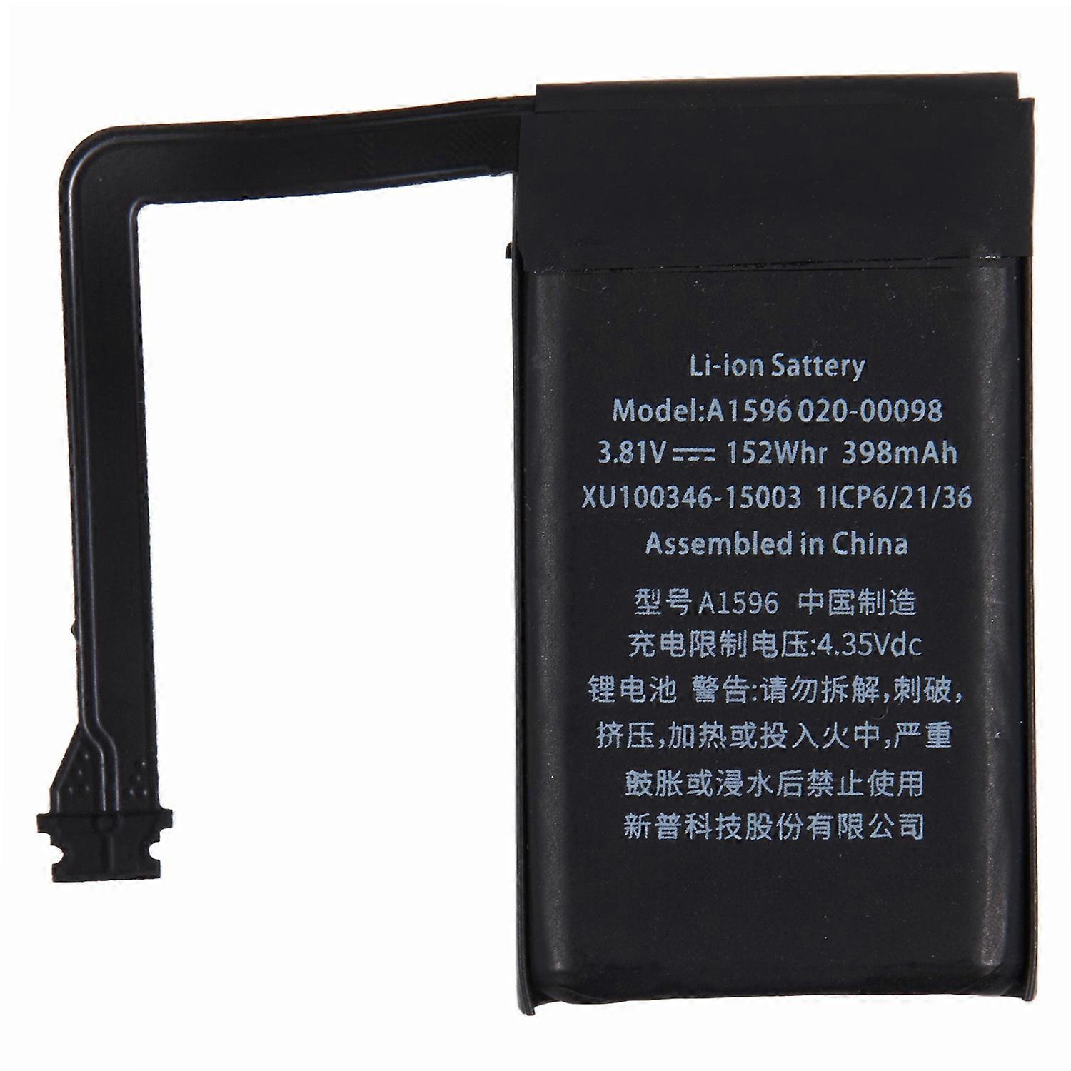 For Apple AirPods (2016)/(2019) 3.81V 398mAh Li-Polymer Battery (Encode: A1596) (Without Logo)