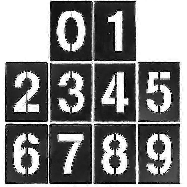 1 Set Number Stencil 0-9 Address Number Stencil Number Templates For Painting On