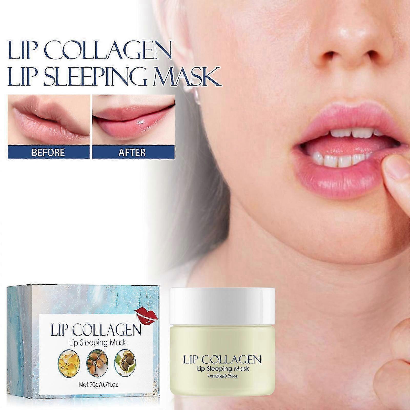 high qualityLip Collagen Lip Sleeping Mask, Lip Mask Overnight with Peptide Complex, Lip Plumper Advanced with Hydridic Acids
