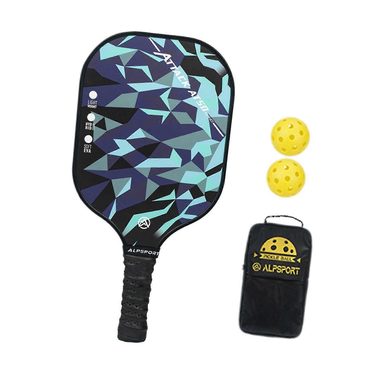 مجداف Pickleball قسط سمك 14 مم للاعب لوازم رياضية رجال نساء 2 مجداف 4 كرات حقيبة