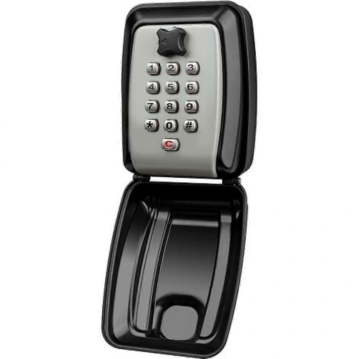 Sturdy Materials Key Lock Box, Resettable Code Wall Mounted Storage with 12 Digit Digital Code, Large Capacity Waterproof Security Lock Box for Home