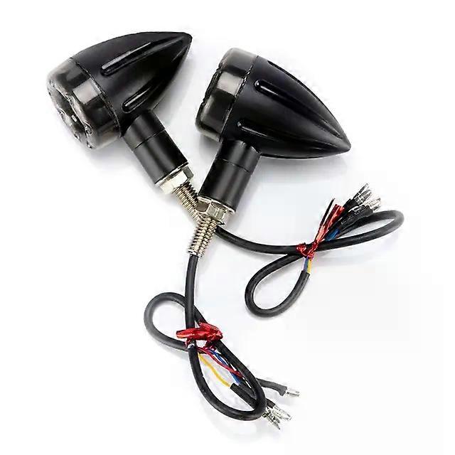 4Pcs Motorcycle Bullet LED Brake Running Turn Signal Tail Light Motorbike Brake Lamp Rear Indicator Tail Light Moto Accessories