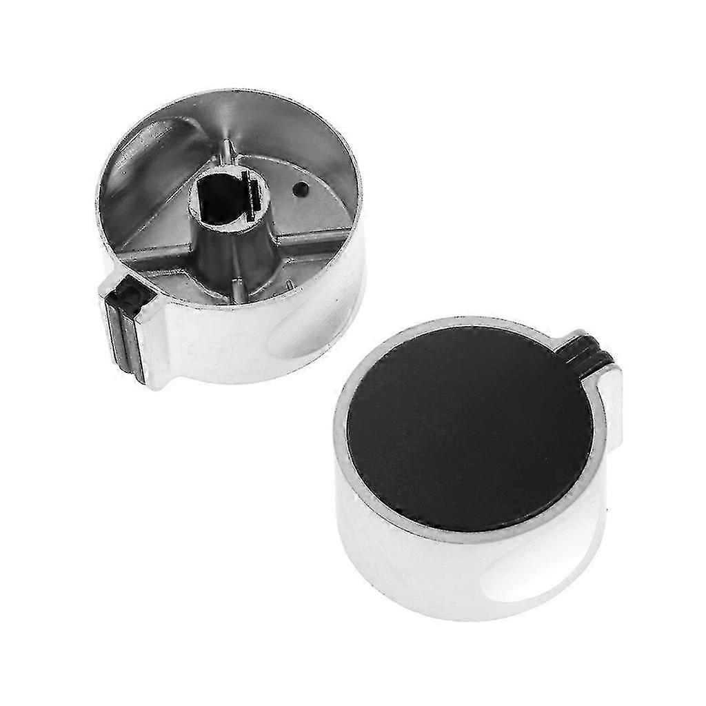 2pcs 8mm Hole Metal Rotary Switch Knobs Universal Replacement for Gas Stove Cooker