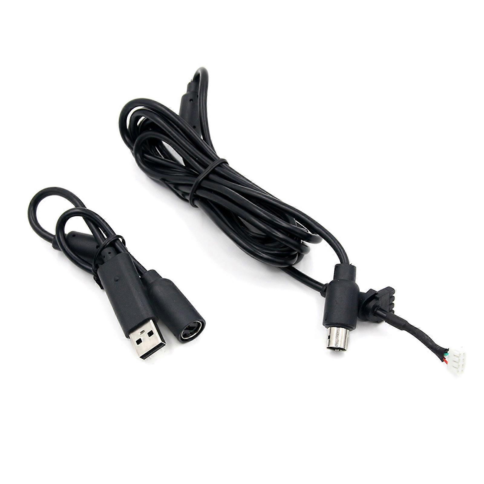 for Grey Black 4 Pin Wired Controller Interface Cable USB Breakaway Cable For  360 Wired Controller Accessories  Black