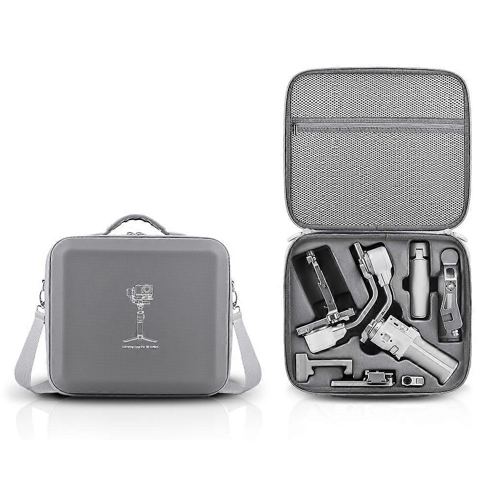 BRDRC For DJI RS 4 Mini Stabilizer Storage Bag Portable Shockproof Carrying Case with Mesh Pockets