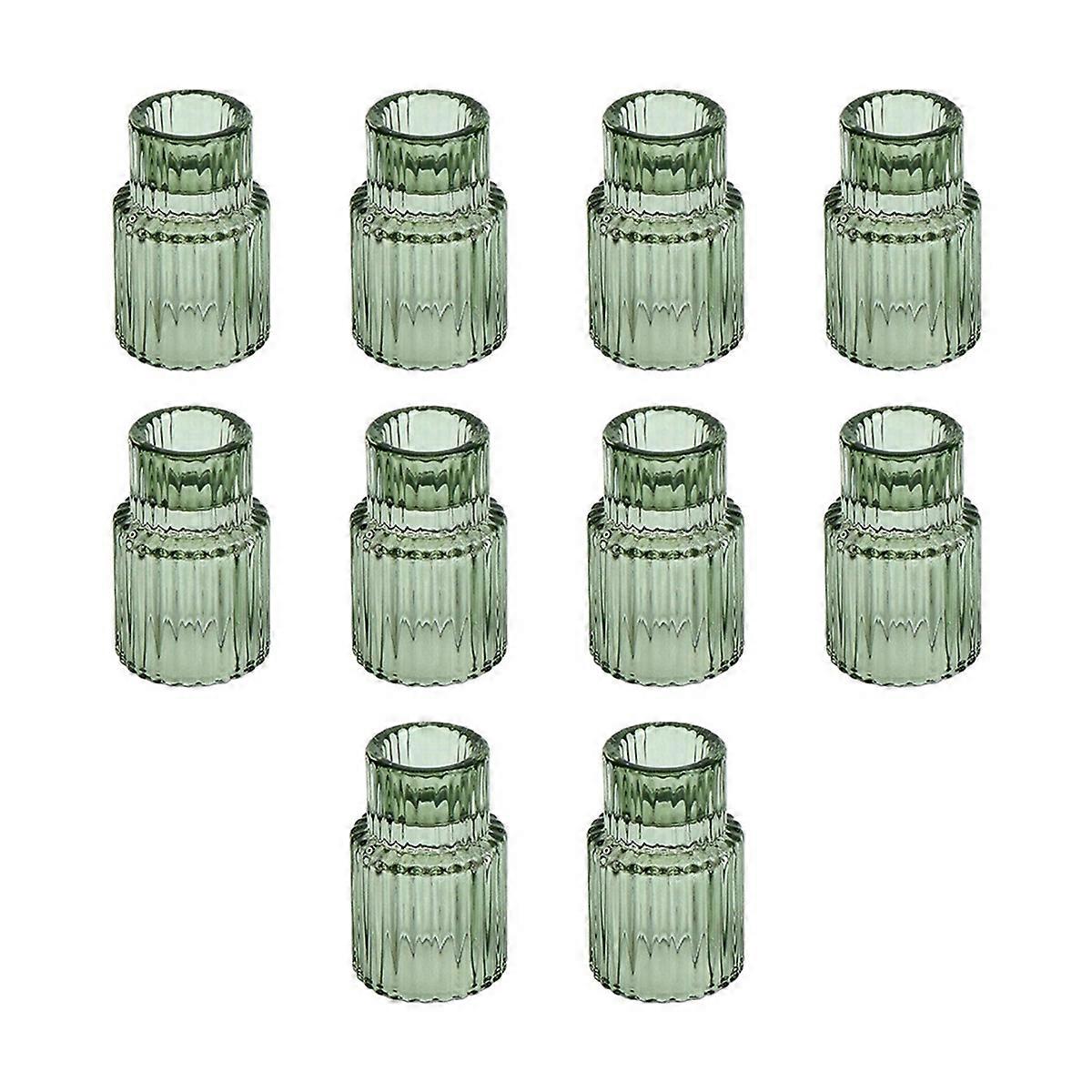 Vintage Candlesticks Ribbed Glass Candlestick Decorations Home Decor