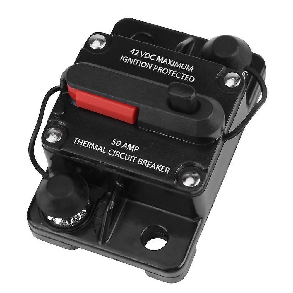 DC12V-42V Car Stereo o Inline Circuit Breaker Manual Reset(50A)