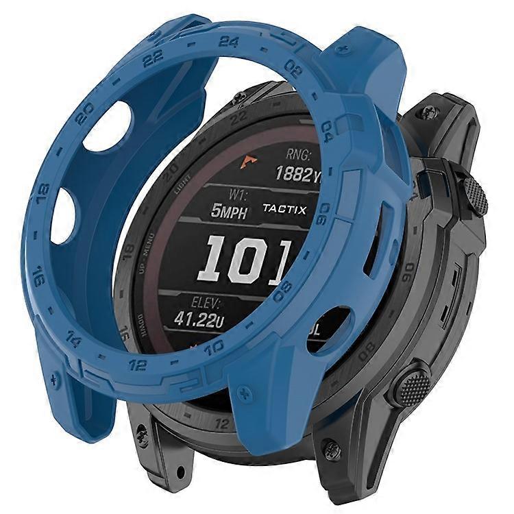 Compatible For Garmin Tactix 7 AMOLED TPU Bumper Case Protective Watch Cover Frame with Dial Plate
