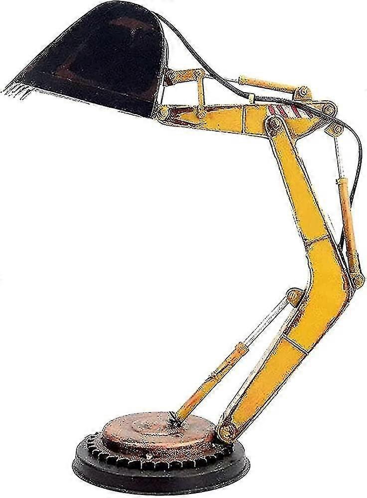 Digger Desk Lamp Movable Table Lamp Led - Unique Excavator Desk Lamp Decoration, Industrial Style Ex