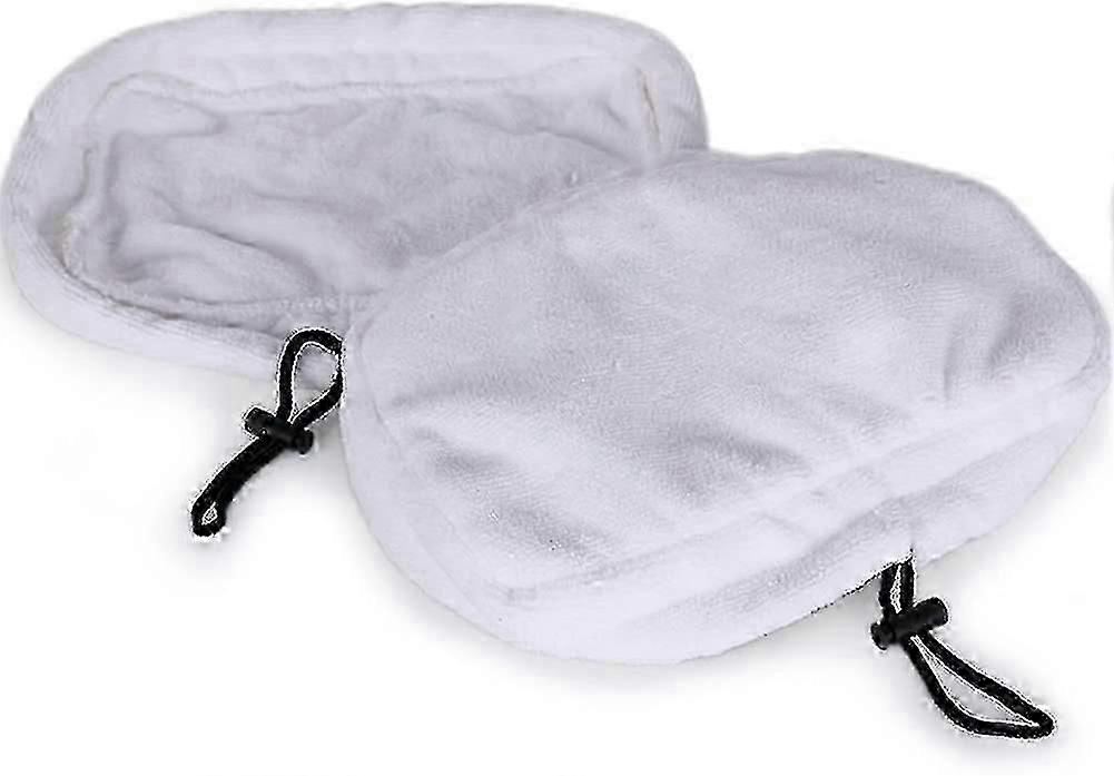 5pcs Universal lavável Microfiber Steam Mop Replacement Pads, 27 X 16cm (branco)