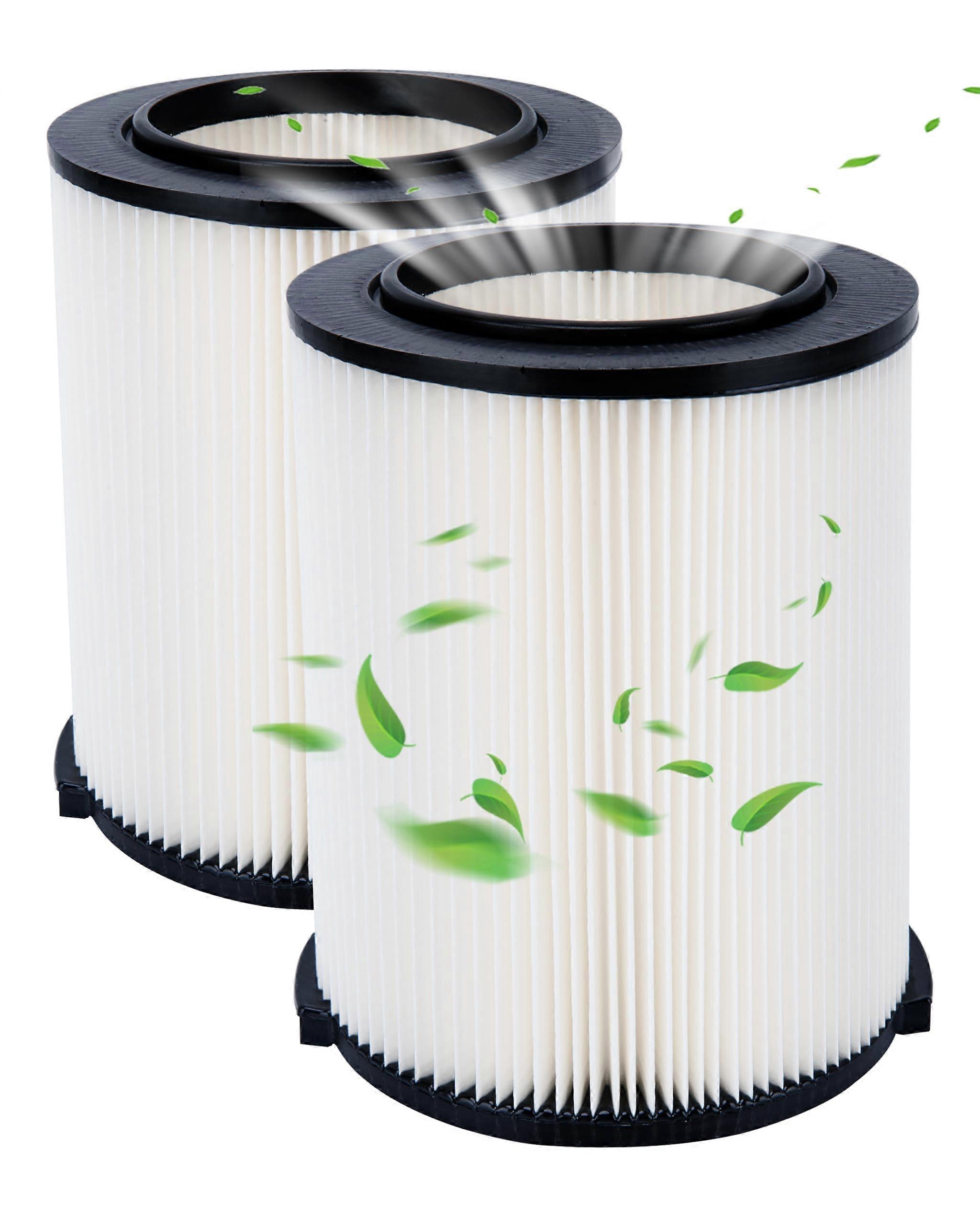 Vf4000 Replacement Filter 2 Pack for Ridgid 6-16 Wet Dry Shop Vac Filters, Compatible with Vacuums, High Efficiency