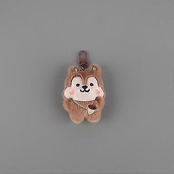 Leuke Cartoon Eekhoorn Pluche Pop Sleutelhanger Schooltas Decoratie Accessoires Geschenken Knuffels
