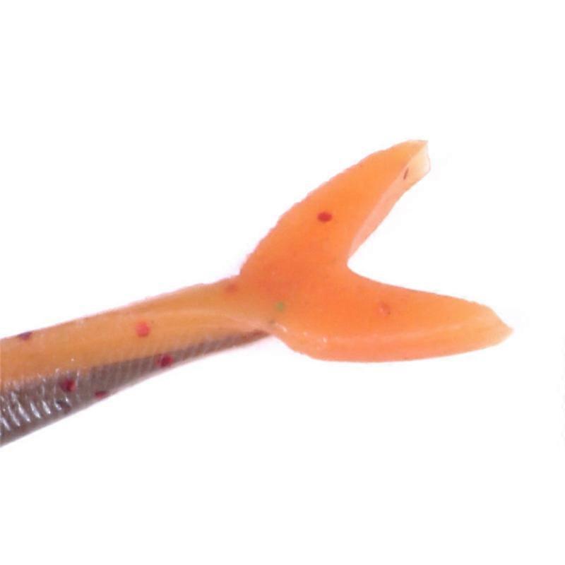 10Pcs Angelköder Weicher Köder Zweifarbiger weicher Köder 8,5 cm-2,6 g Neu