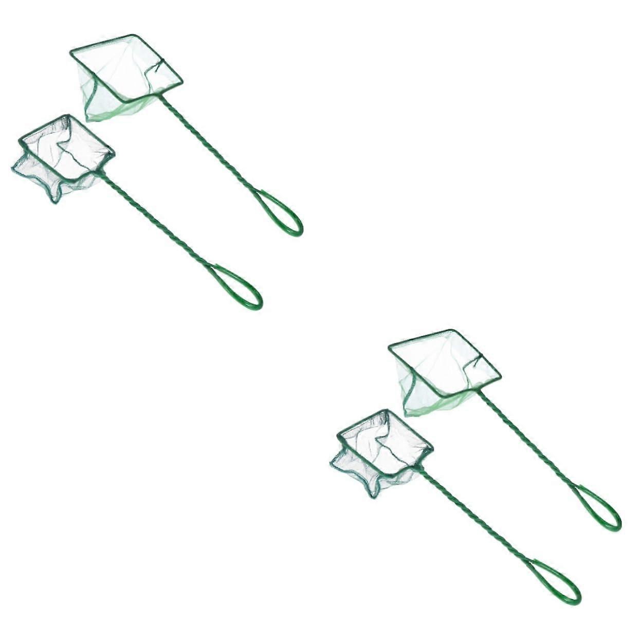 2sets Aquarium Accessories Fish Net for Fishing Strong Net Fish Net Plastic Catching of Fish 2pcs2