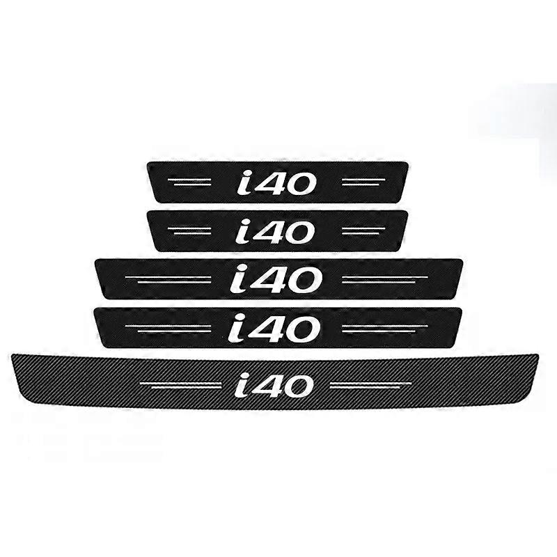 Car Guard Decals compatible for HYUNDAI I40 Sill Door Trunk Threshold Protective Anti Scratch Strip Sticker Kick Plate Water Proofing Film