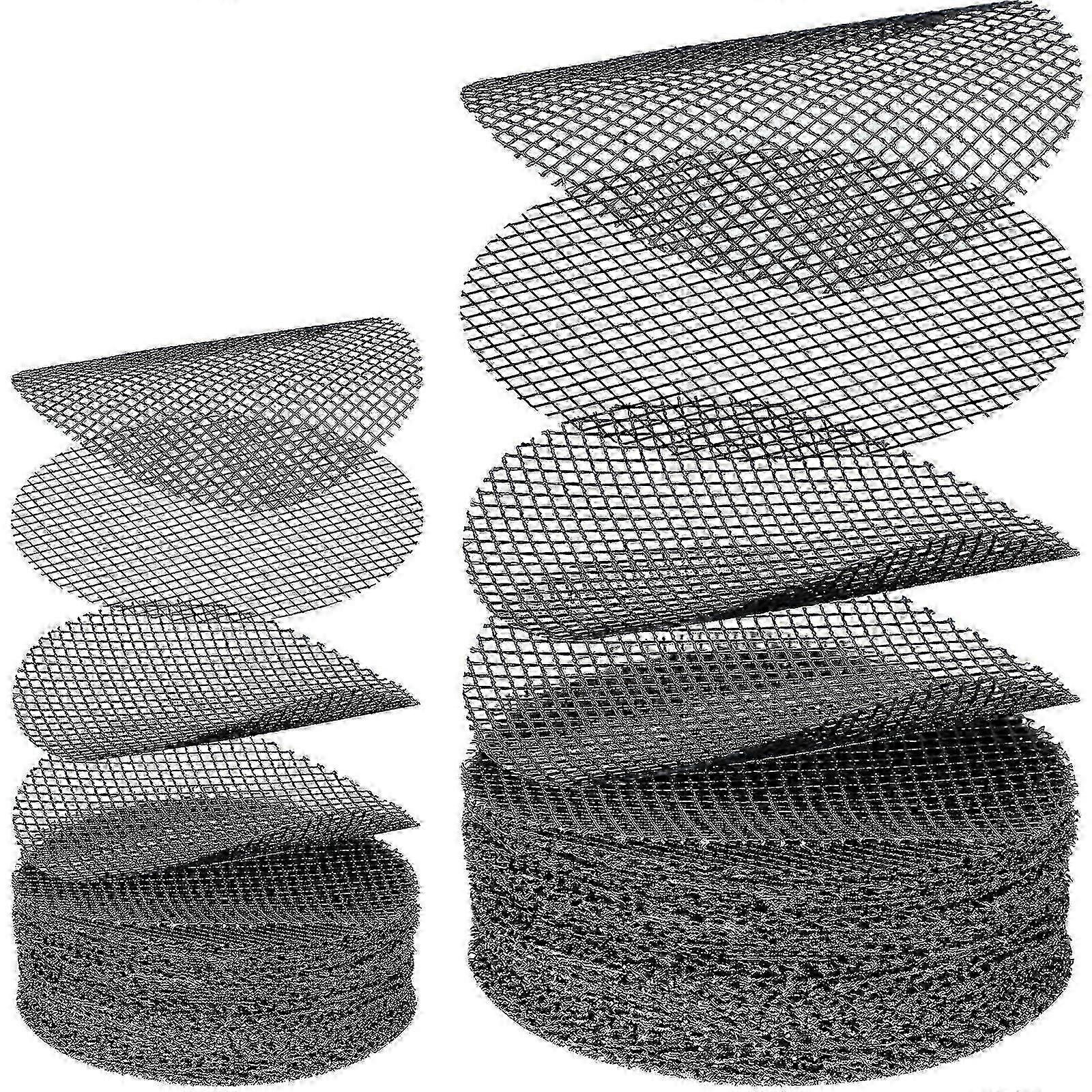 200pcs Round Mesh Mat Bonsai Mesh Pot Drainage Net 10cm y 5cm