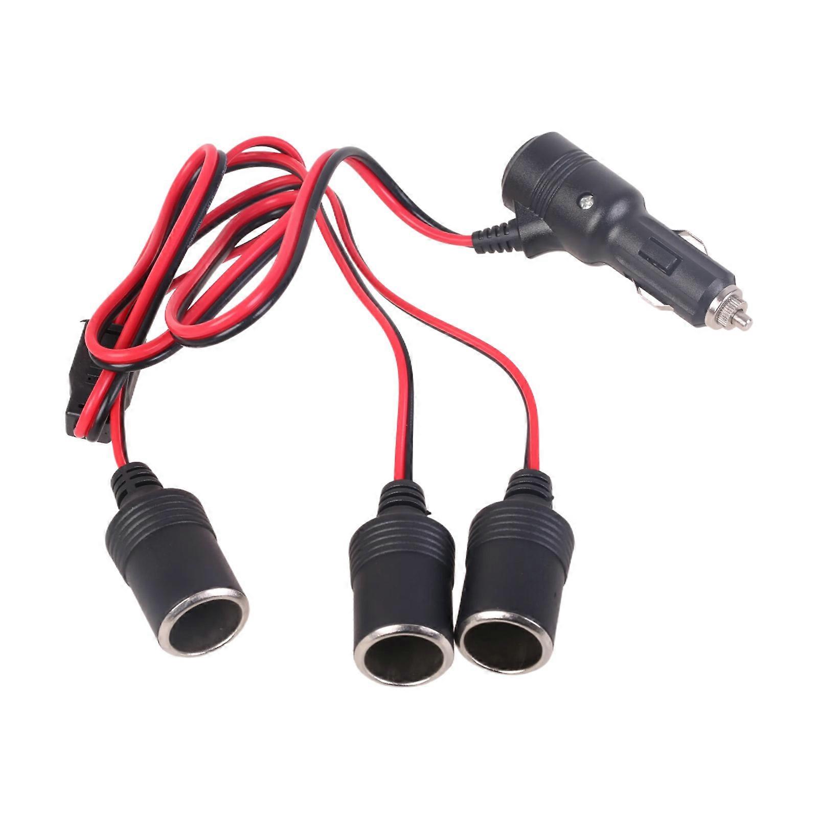 Car Cigarettes Lighter Splitters Adapters 12V 24V 1 to 2/3 Cigarettes Lighter Splitters Cigarettes Lighter Cord