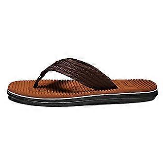 Mode Bracelet en tissu pour hommes Tongs Antidérapant Semelle souple Pantoufles de plage Pantoufles Casual Clip-toe Slippers