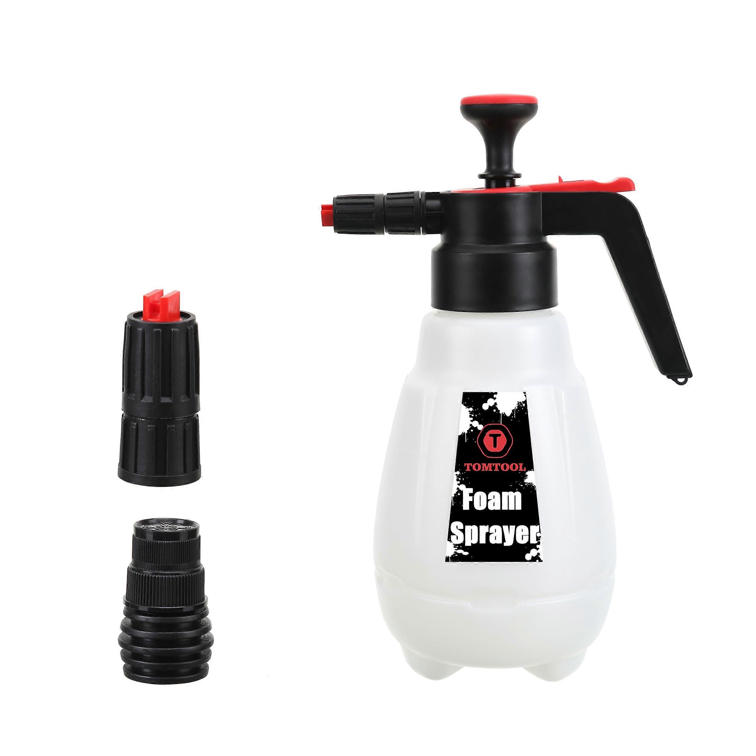 Foam Sprayer, Manual Hand Pressure Foam Cannon for Car Wash, Water Powered Soap Blaster with Adjustable Nozzle