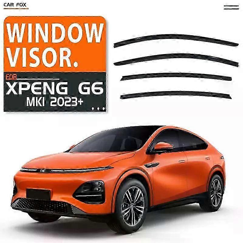 Applies To For Xpeng G6 Mk1 2023+ Window Visor Vent Shades Ventvisor Wind Deflectors Visors Rain Visor