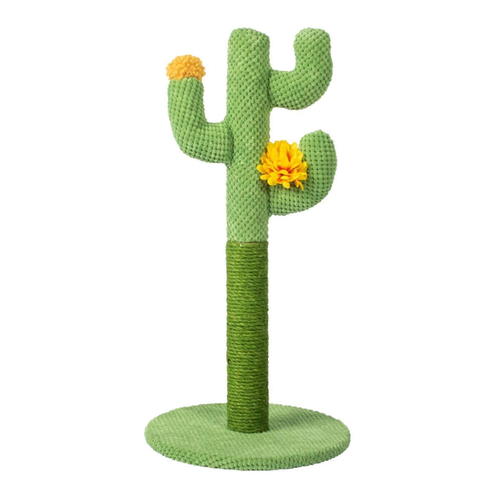 Cactus Cat Scratching Post Climbing Tree Sisal Scratcher Scratch Play Toy
