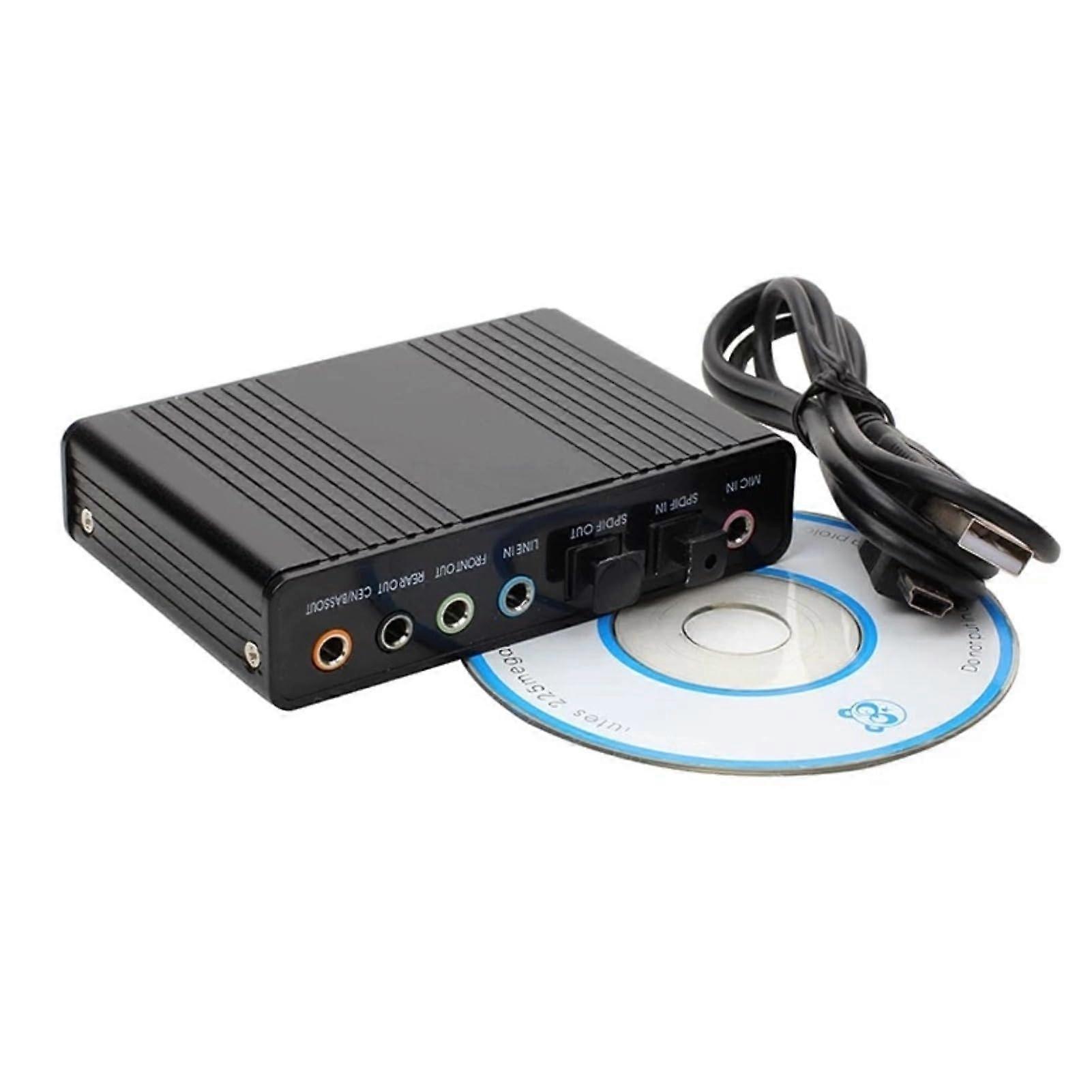 Optical Audio Sound Card with Plug and Play Hot Swappable Function for PC S/PDIF Digital Audio Input USB Sound Card