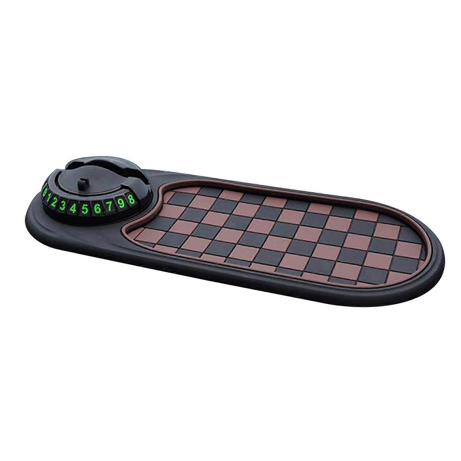 Multifunction Car Anti-Slip Mat Dashboard Mobile Phone Holder Rotating Car Phone Holder with Temporary Parking Number Pad