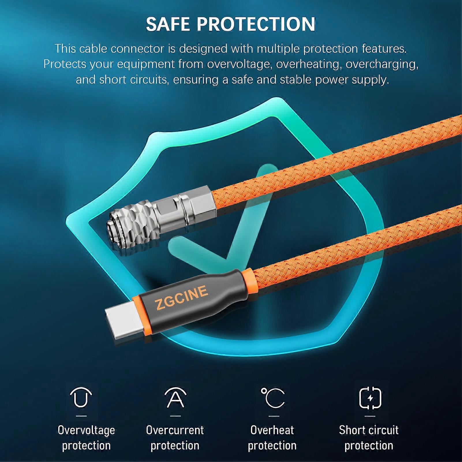 USB-C to BMPCC 4K/6K Power Cable - Continuous Power, Durable, Wide Compatibility