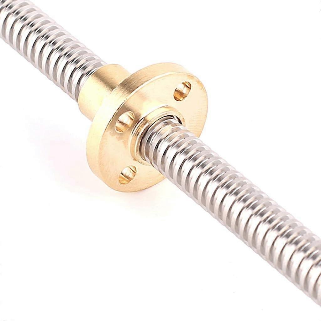 T8 Lead Screw THSL3008D Trapezoidal Rod T8, for CNC 3D Printer Lead Screw with Brass Nut(300mm)