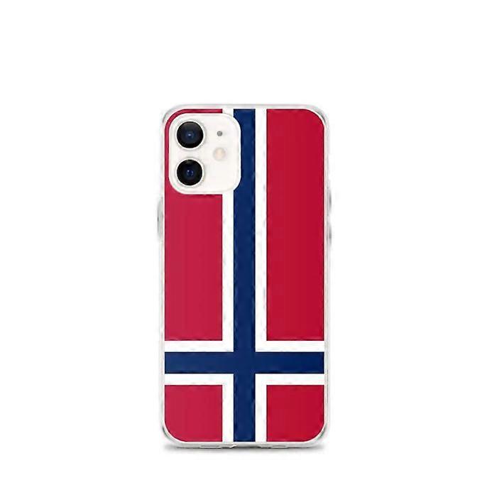 Phone Case - PIXELFORMA - Norway Flag - Compatible with iPhone 12 mini - Flexible - Shockproof