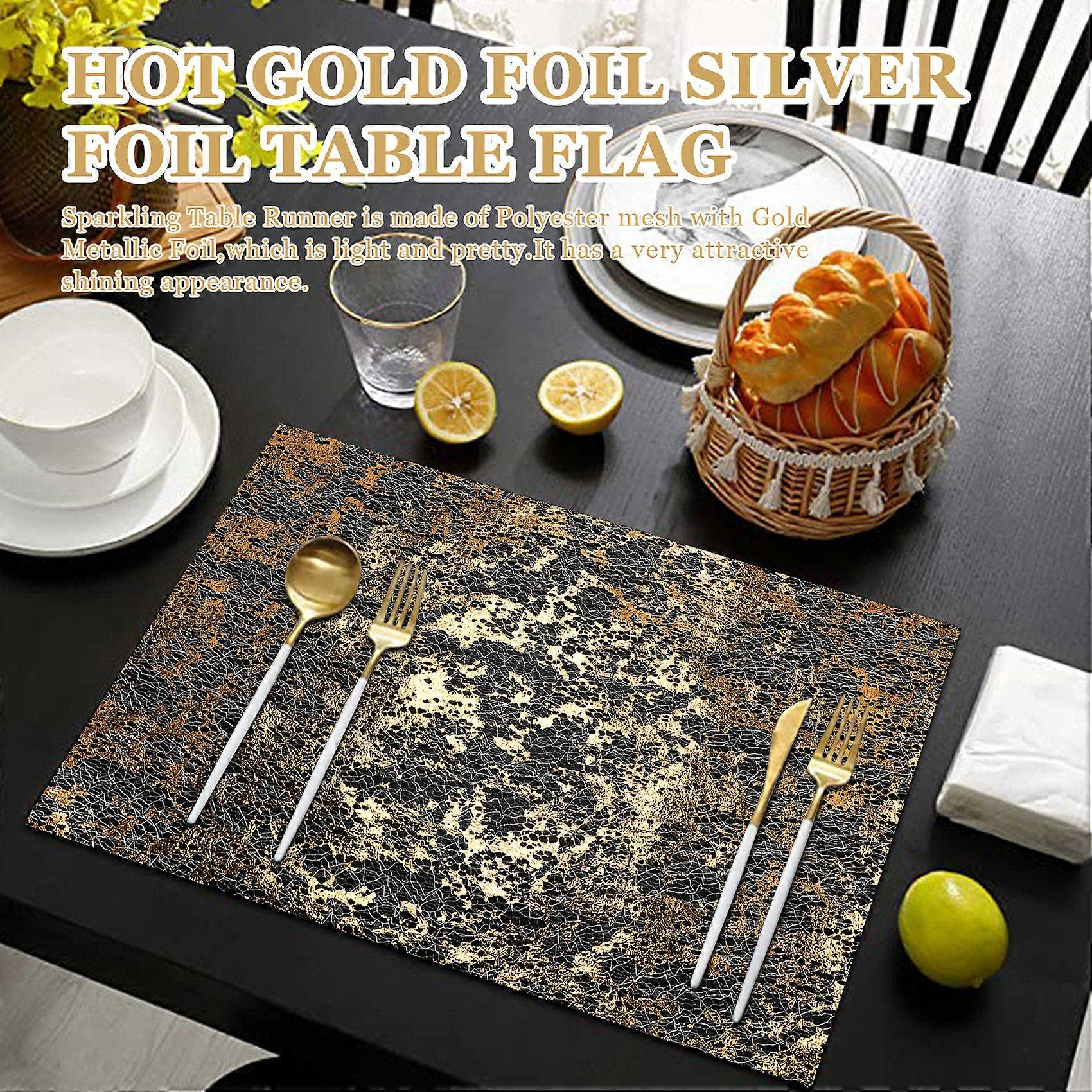 Table Runner, Sparkling Polyester Tulle Ribbon Roll 28cmx10M