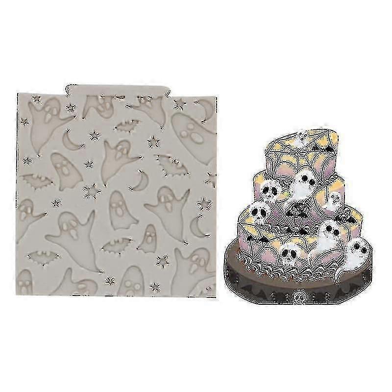 ハロウィーンゴーストバットシリコーンフォンダンケーキ金型チョコレートモールドDIYベーキングツールの装飾