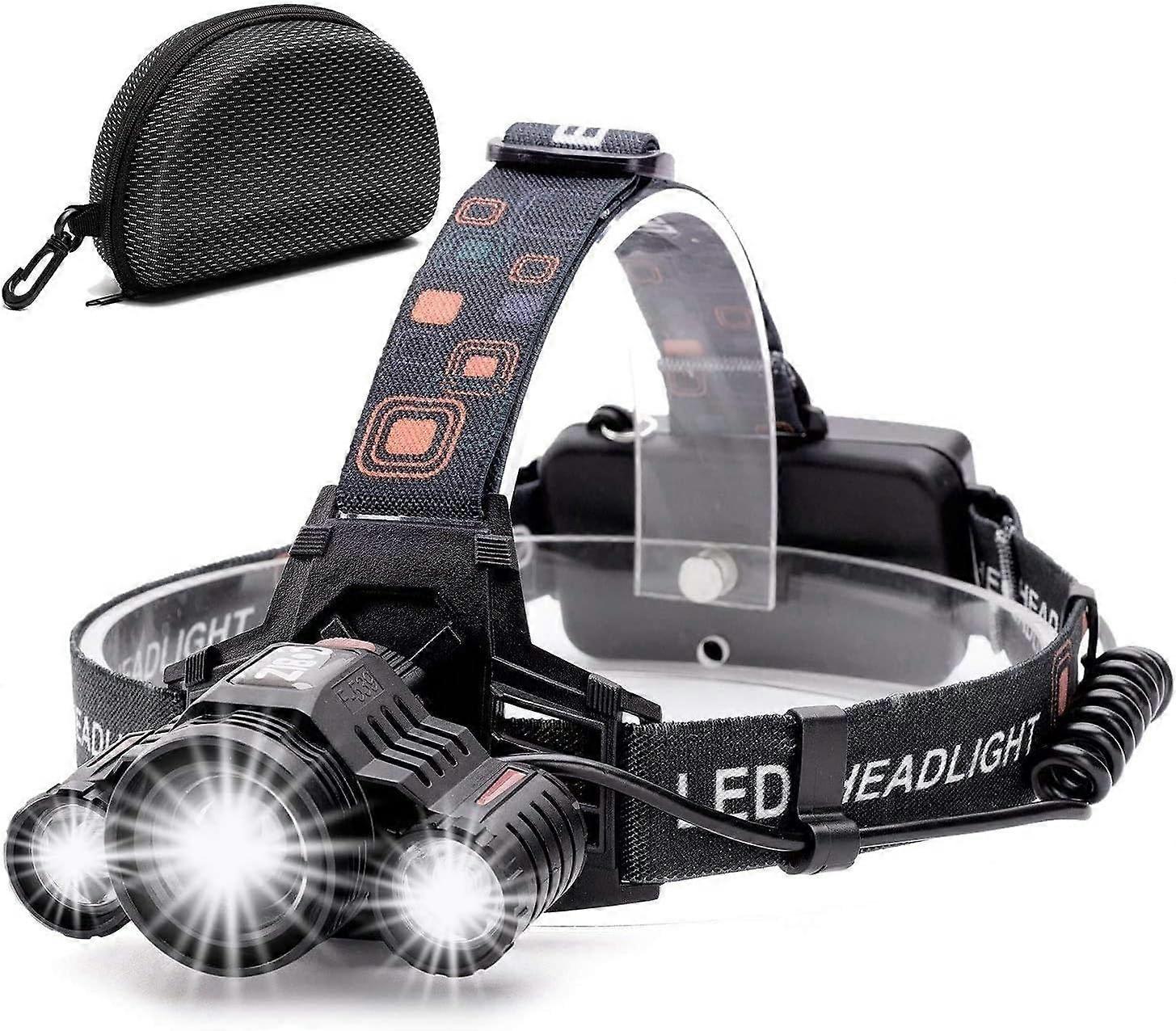 Rechargeable Led Headlamp 10000 Lumen Powerful Torch Light 4 Modes
