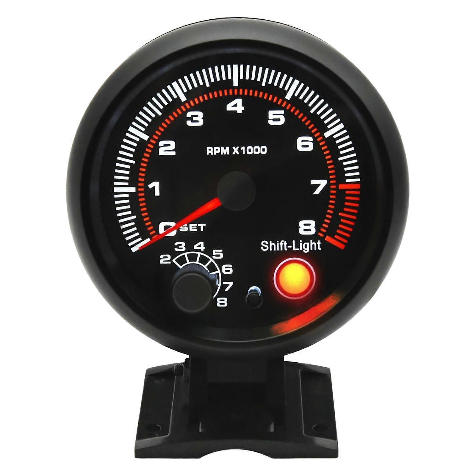 3.75inch Tachometer with Shift Light 5-Level Adjustable Brightness Backlight