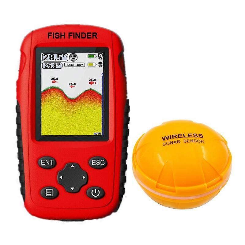 Wireless Ultrasonic Fish Finder Sonar Underwater Visual HD Angler Detector FF998