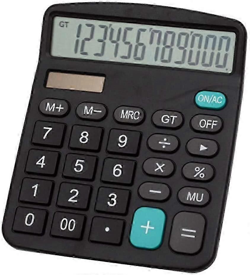 12 Digit Display Solar Battery Dual Power Calculator