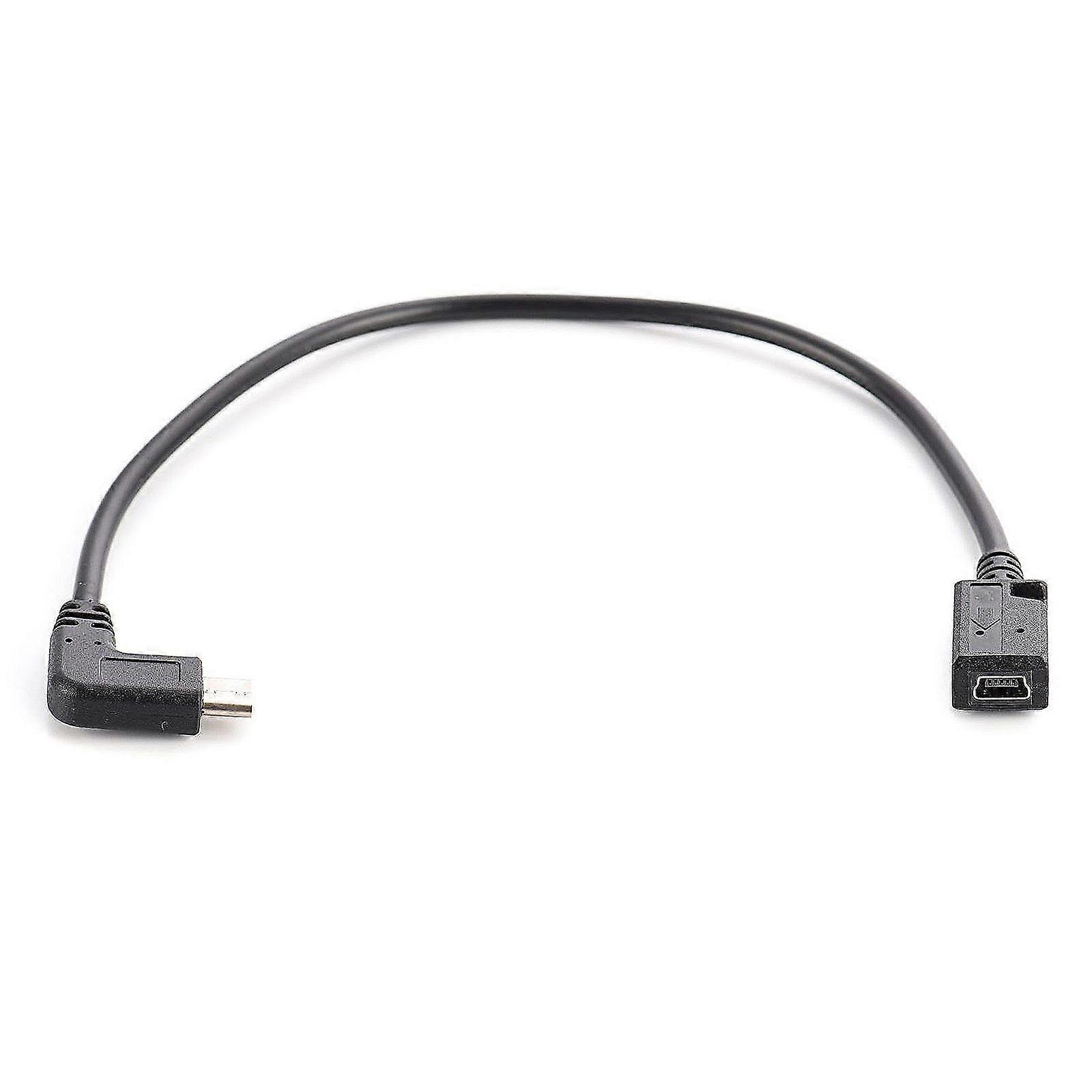90 graders Typ C till Mini USB Adapter Adapter Omvandlare USB C Hane till Mini USB Kvinnlig Adapter Omvandlare Ersättning