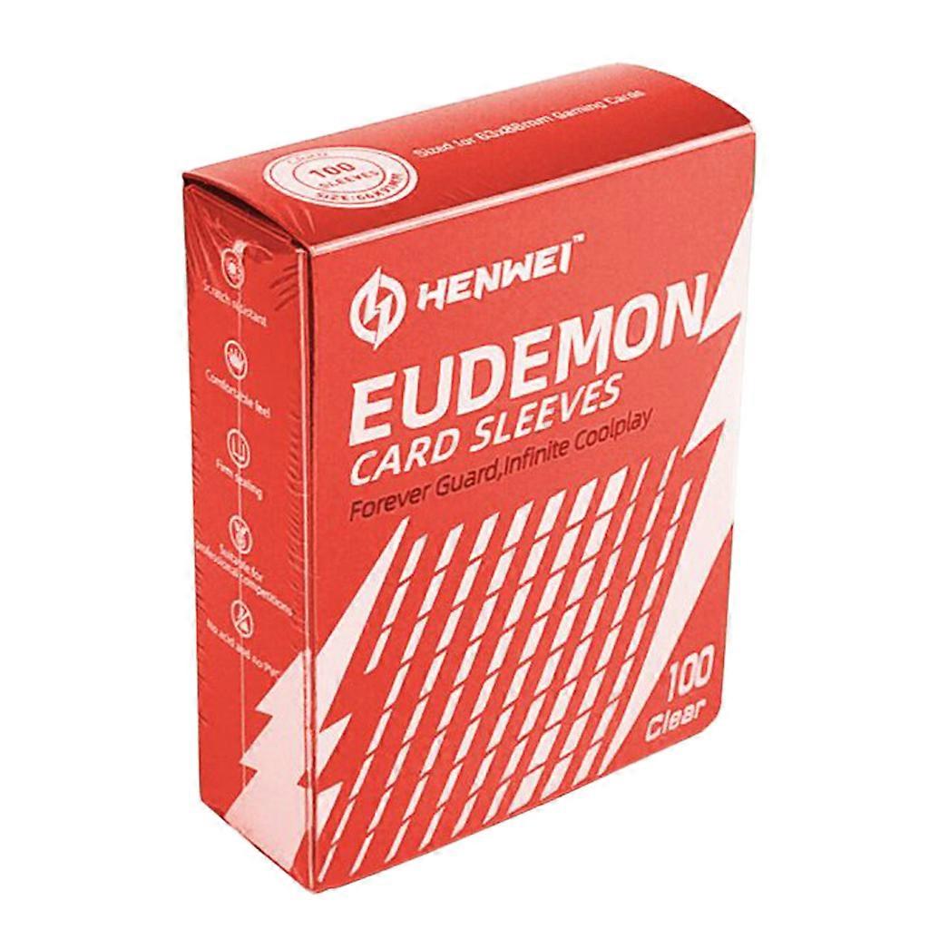 100 Pcs Plastic Trading Card Sleeves Standard Size Board Game Card Container Deck Protectors for Pro and Casual Use  O