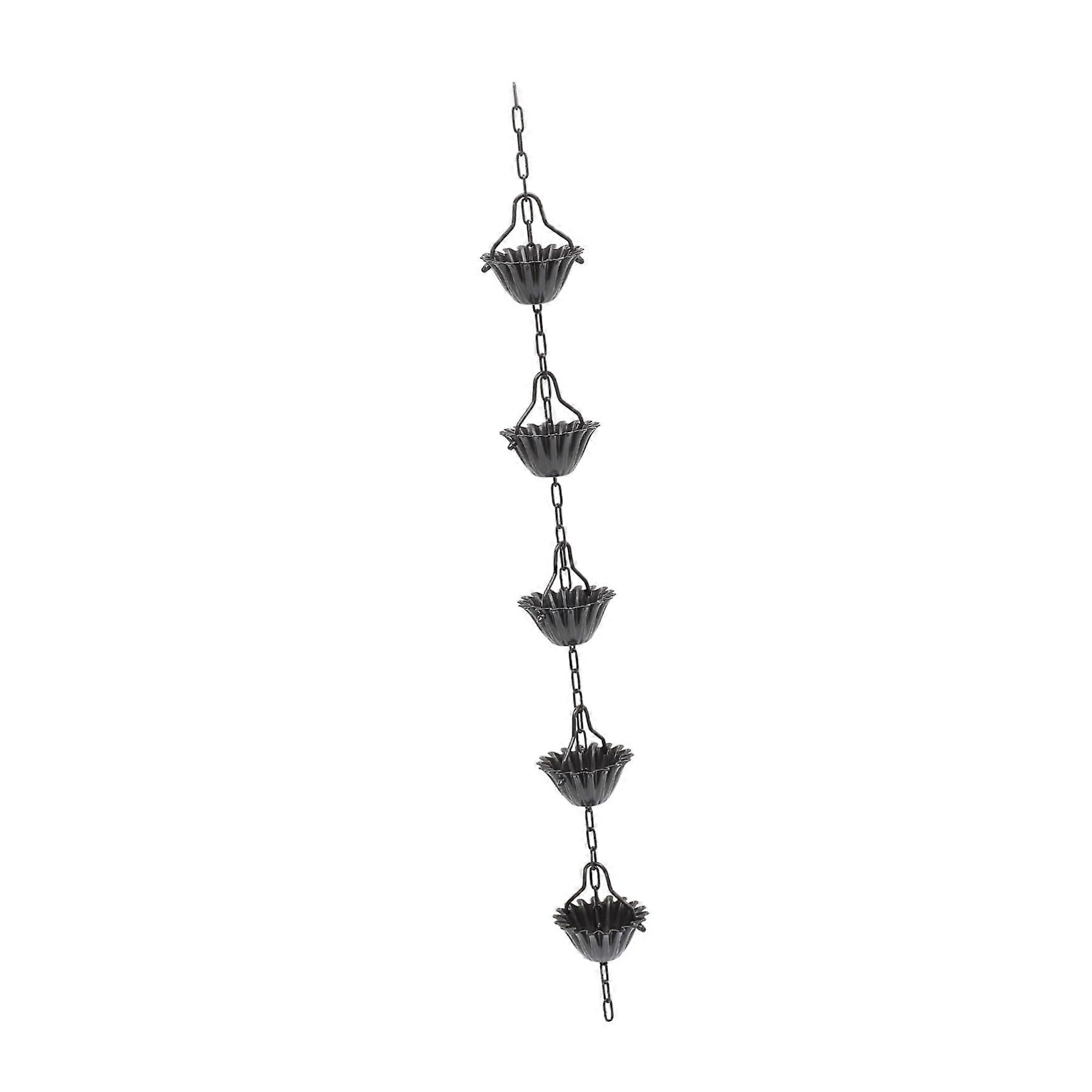 Robust rain chain made of aluminum rain chain for gutters decorative wind chime cup replacement chain easy tallation for outdoor decoration Ref: 7890