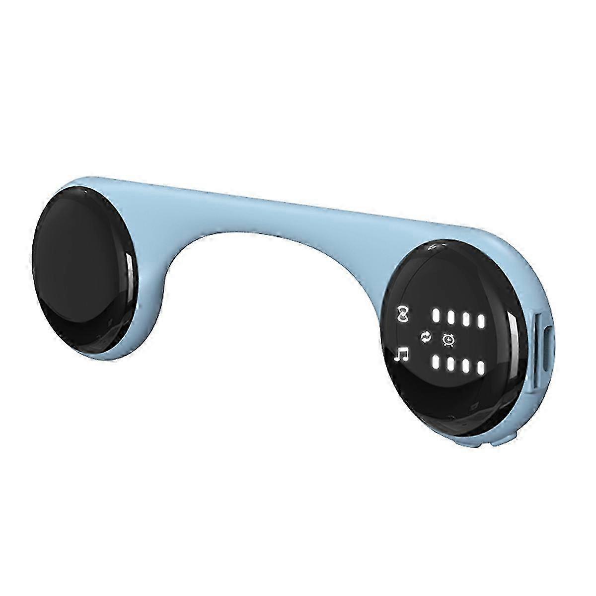 Bone Conduction Bluetooth Speaker White Noise Sleep Aid Music Box with LED Display Support TF Card Timed Shutdown Blue