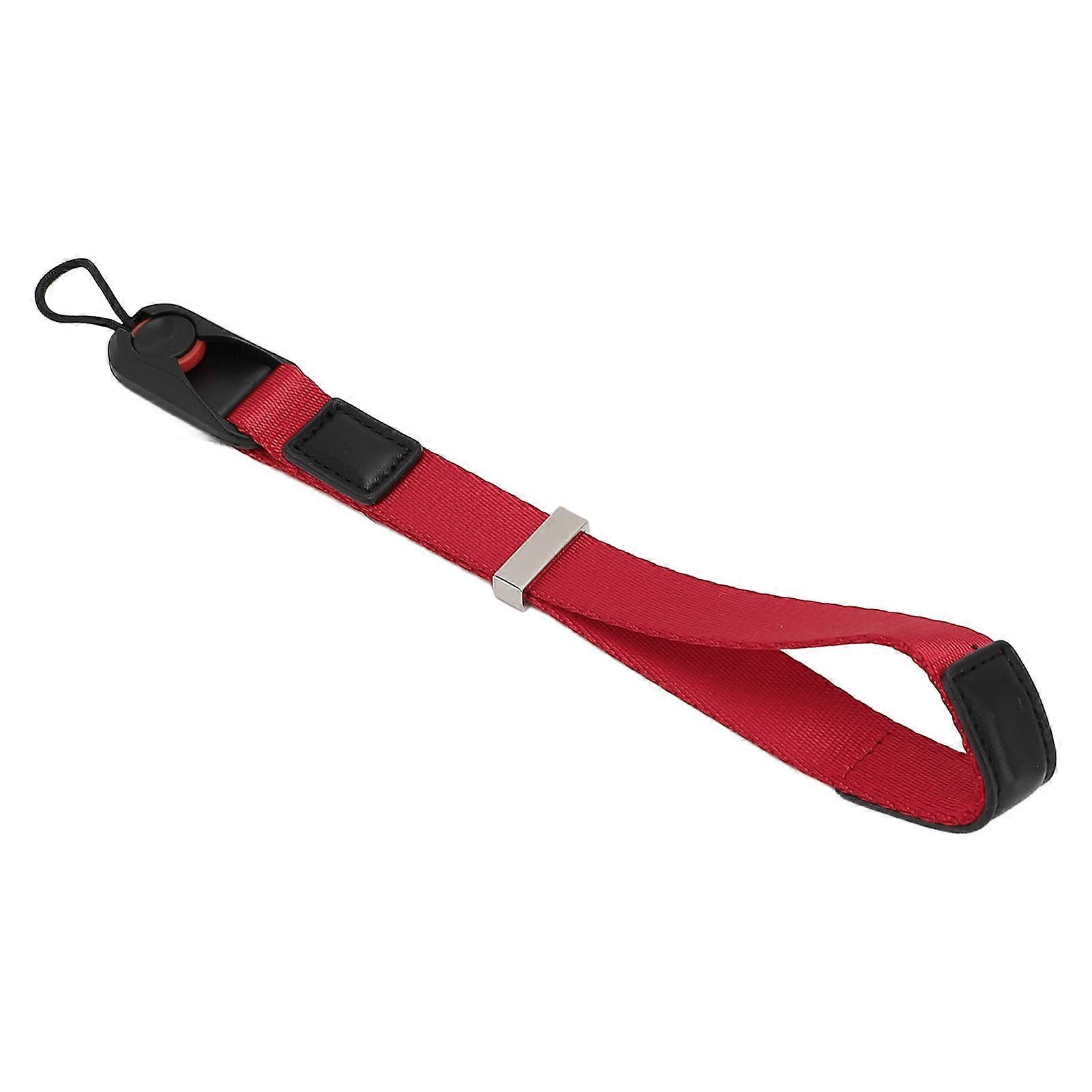 Camera Wrist Strap Nylon Secure Attachment Portable Lightweight Quick Release Camera Hand Strap for DSLR Action Camera Red 